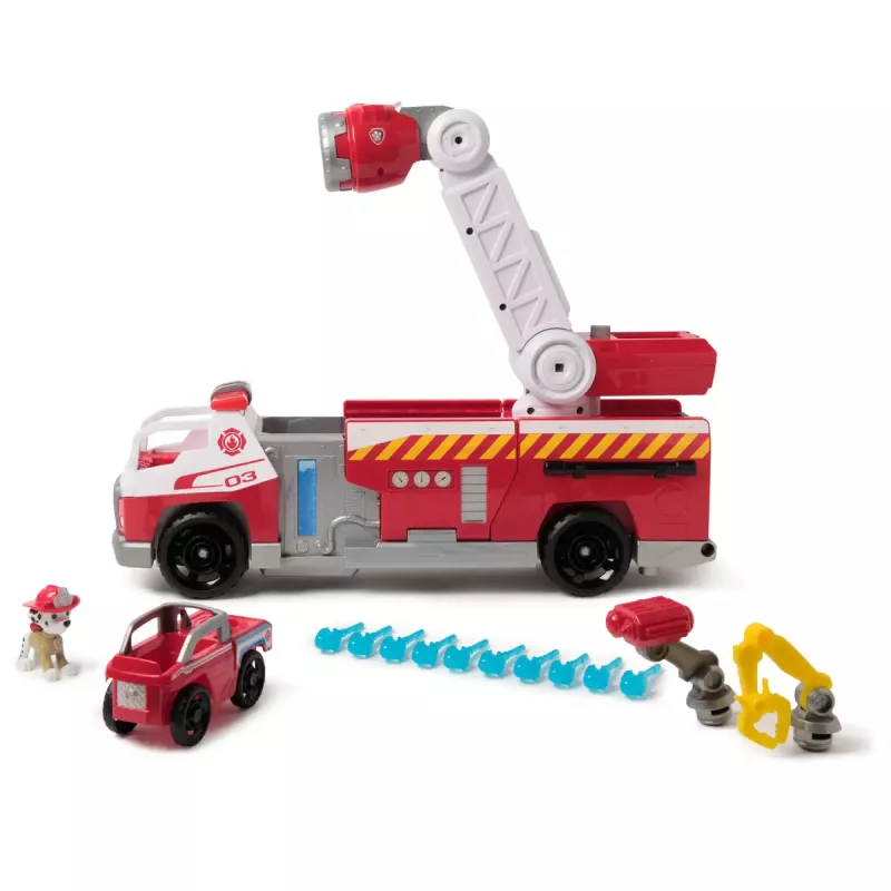 Ugunsdzēsēju mašīna PAW Patrol Rapid Reload ar Māršala figūru (bojāts iepakojums)