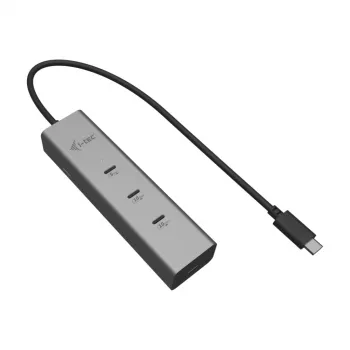 i-tec Metal USB-C uzlādes HUB 5 porti ar USB-C video 8K + Power Delivery 85W