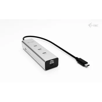 i-tec Metal USB-C uzlādes HUB 5 porti ar USB-C video 8K + Power Delivery 85W