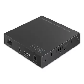 DIGITUS HDMI Fiber uztvērējs - DS-55348 4K/60Hz 40 km/300 m IP 1G Melns