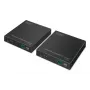 DIGITUS HDMI optiskās šķiedras pagarinātāju komplekts - 4K/60Hz, 40 km/300m, melns