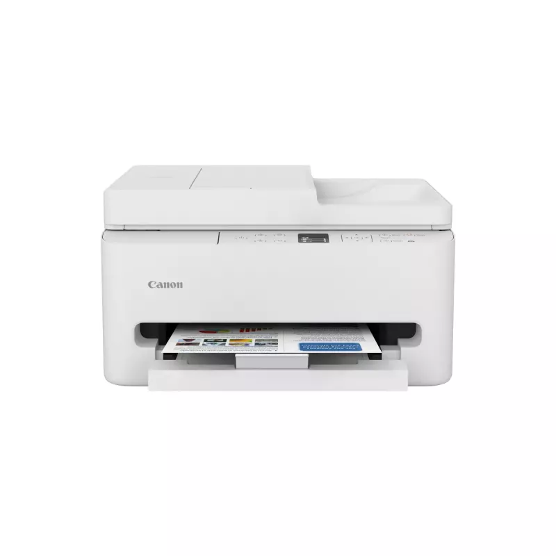 Daudzfunkciju tintes printeris Canon PIXMA TS7550i — A4, 1200×1200 DPI, Wi‑Fi, krāsu skenēšana/kopēšana, abpusējā druka (Balts)