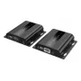DIGITUS HDMI IP pagarinātāju komplekts - 4K/60Hz 120/200 m, PoE, Viens-uz-Vairākiem, CAT, Melns