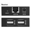DIGITUS USB pagarinātājs - USB 2.0 4x USB-A porti 150m Lietošanai ar CAT6 (vai augstāku) kabeli