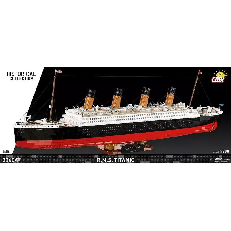 Konstruktors Cobi R.M.S. Titanic modelis, 3 260 plastmasas bloki (COBI-1686)