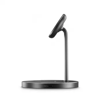 Hama 00201737 bezvadu lādētājs austiņām un viedtālruņiem, melns, Qi2, 15 W, magnētiskais