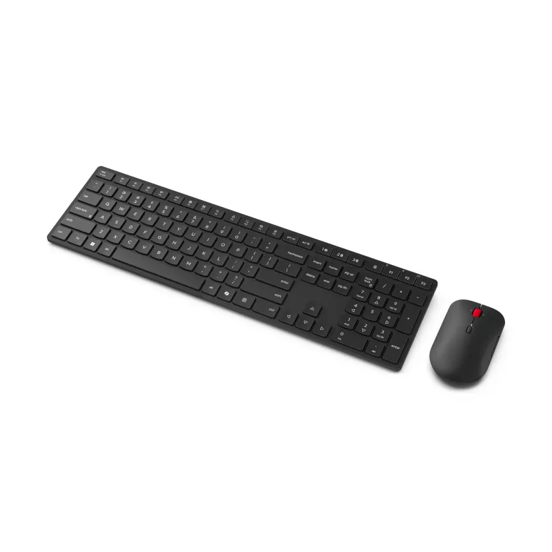 Lenovo 4X31S04810 tastatūra un pele, RF bezvadu + Bluetooth, US English, melna
