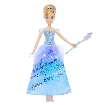 Disney Princess Enchanted Ballgown Pelnrušķītes modes lelle ar gaismu un skaņu, iedvesmota no filmas