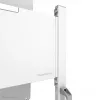 Neomounts FL50-515WH1 mobilais ratiņš Samsung Flip 55–65 collu displejiem, grozāms, augstumā regulējams, balts