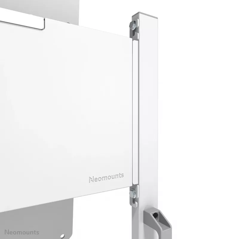 Neomounts FL50-515WH1 mobilais ratiņš Samsung Flip 55–65 collu displejiem, grozāms, augstumā regulējams, balts