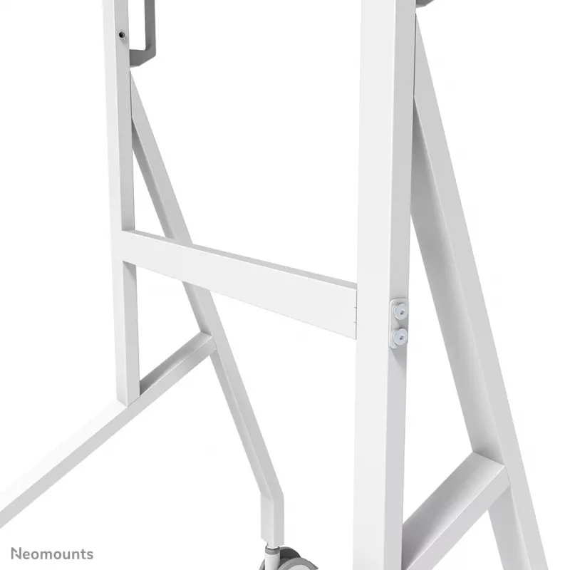 Neomounts FL50-515WH1 mobilais ratiņš Samsung Flip 55–65 collu displejiem, grozāms, augstumā regulējams, balts