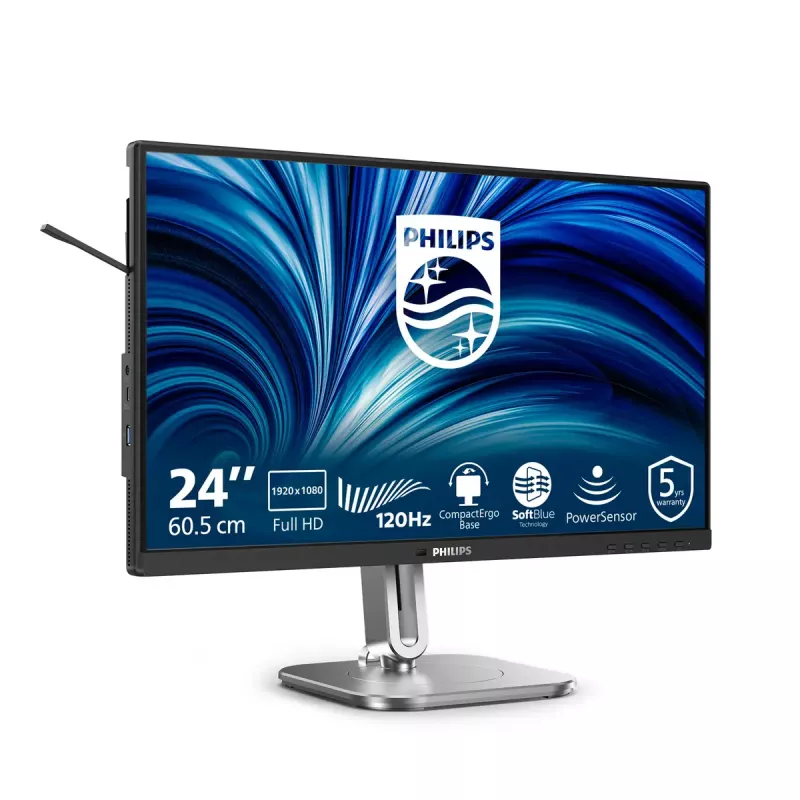 Philips 4000 sērija 24B2N4200/00 datora monitors 60.5 cm (23.8 collas) 1920 x 1080 pikseļi Full HD LCD Pelēks
