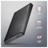 Axagon EE25-XA6C Ārējais disks 2.5 inch SSD/HDD ar USB-C 5Gbps alumīnija korpusā
