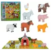 MALIK Magnetic Mini Animals Set 62333 — Saimniecības dzīvnieku magnētiskās figūriņas mazuļiem