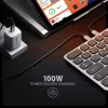 AXAGON HMC-KB-CRL USB 5Gbps centrmezgls ar tastatūru, HDMI 4K/60Hz, 3x USB-A, SD/mSD, audio, PD100, kirilicas izkārtojums