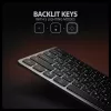 AXAGON HMC-KB-CRL USB 5Gbps centrmezgls ar tastatūru, HDMI 4K/60Hz, 3x USB-A, SD/mSD, audio, PD100, kirilicas izkārtojums