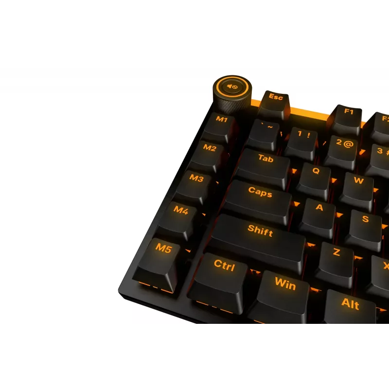 Mehāniskā spēļu tastatūra be quiet! Light Mount Silent Tactile USB QWERTY ASV angļu, RGB, pilna izmēra, USB Type-A uz Type-C kabelis