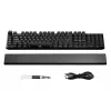 Mehāniskā spēļu tastatūra be quiet! Light Mount Silent Tactile USB QWERTY ASV angļu, RGB, pilna izmēra, USB Type-A uz Type-C kabelis