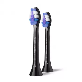 Philips Sonicare HX6052/88 2 iepakojums birstes galviņas jutīgiem zobiem, melnas