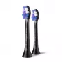 Philips Sonicare HX6052/88 2 iepakojums birstes galviņas jutīgiem zobiem, melnas