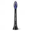 Philips Sonicare HX6054/88 zobu sukas uzgaļi — 4 iepakojums, īpaši mīksti sari, melni