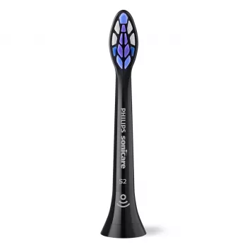 Philips Sonicare HX6054/88 zobu sukas uzgaļi — 4 iepakojums, īpaši mīksti sari, melni