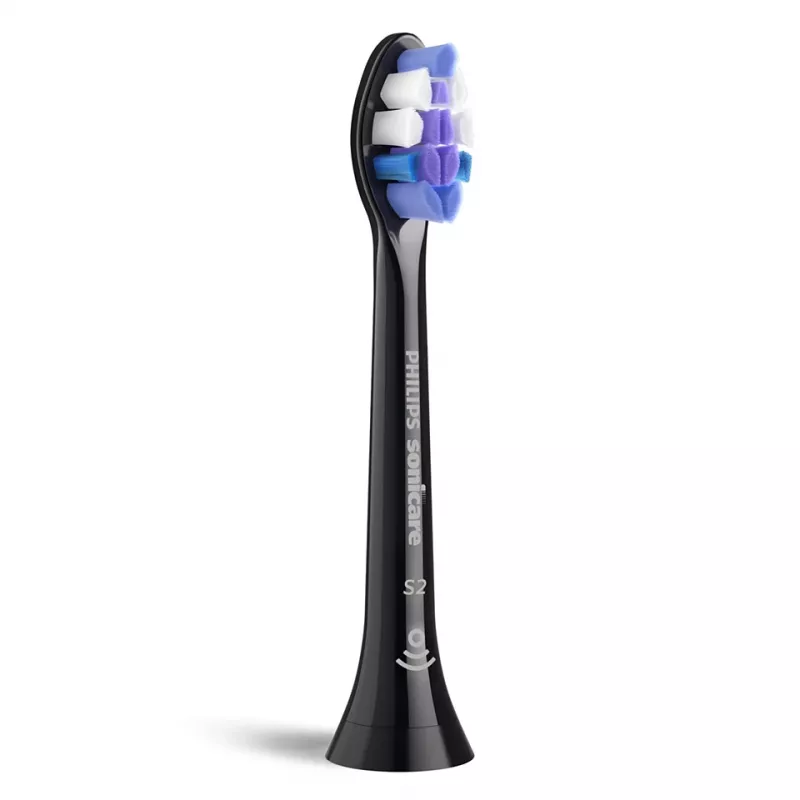 Philips Sonicare HX6054/88 zobu sukas uzgaļi — 4 iepakojums, īpaši mīksti sari, melni