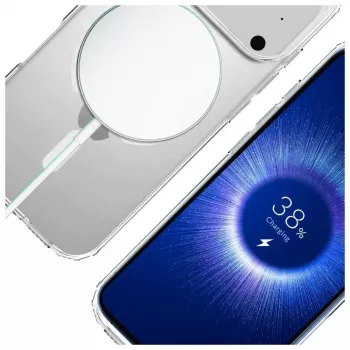 Aizsargmaciņš 3MK Armor MagCase Apple iPhone 17 Pro, magnētiskais stiprinājums, caurspīdīgs/dūmakains