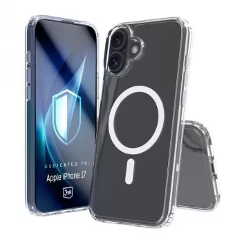 3MK aizsargmaciņš Apple iPhone 17, caurspīdīgs TPU/PU, 6.3 collu (16 cm) ekrānam