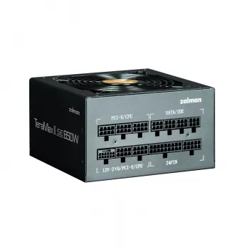 Barošanas bloks Zalman TeramaxII SE 850 W ATX 18+10 pin, 80 PLUS Gold, 120 mm ventilators, melns