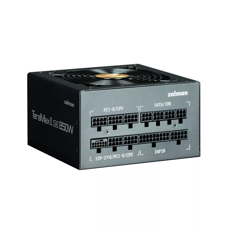 Barošanas bloks Zalman TeramaxII SE 850 W ATX 18+10 pin, 80 PLUS Gold, 120 mm ventilators, melns