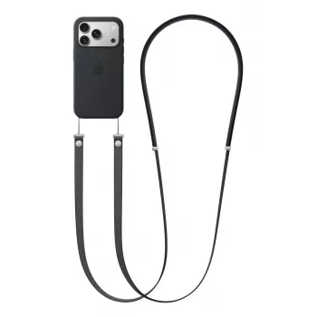 Apple Crossbody Stropiņš - Melns