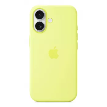 Apple iPhone 17 Silikona Maciņš ar MagSafe Neon Dzeltenā Krāsā