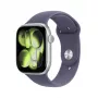 Viedpulkstenis Apple Watch Series 11 GPS 46mm sudraba alumīnija korpuss Purple Fog sporta siksniņa S/M