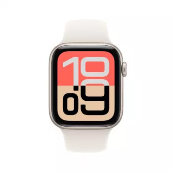 Apple Watch SE 3 GPS 44mm Starlight Alumīnija Korpusā ar Starlight Sport Siksniņu M/L
