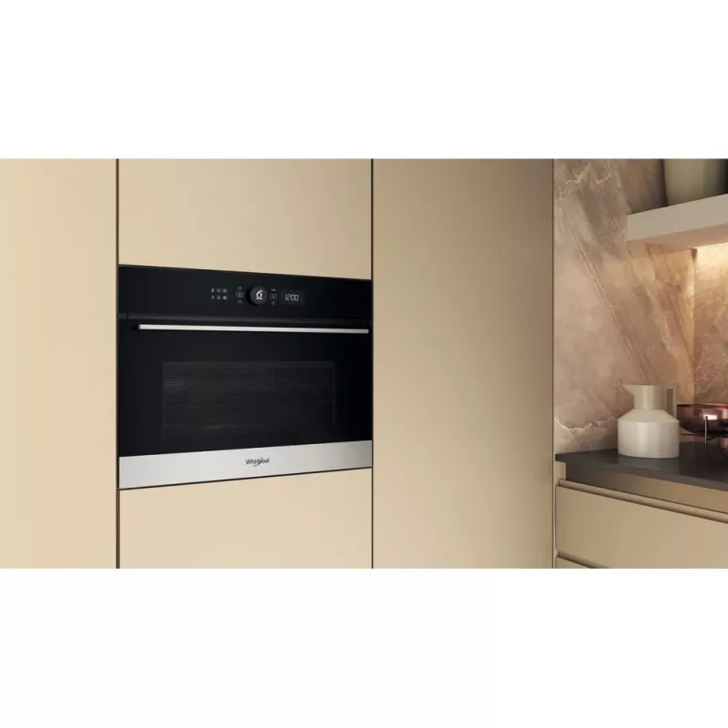 Whirlpool WMW57DHMX Black, Stainless steel Kombinētā mikroviļņu krāsns iebūvējama 40 L 900 W