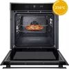 Whirlpool WOI4S8CM1SXA 73 L Iebūvējamā cepeškrāsns, Melna, Nerūsējošais tērauds