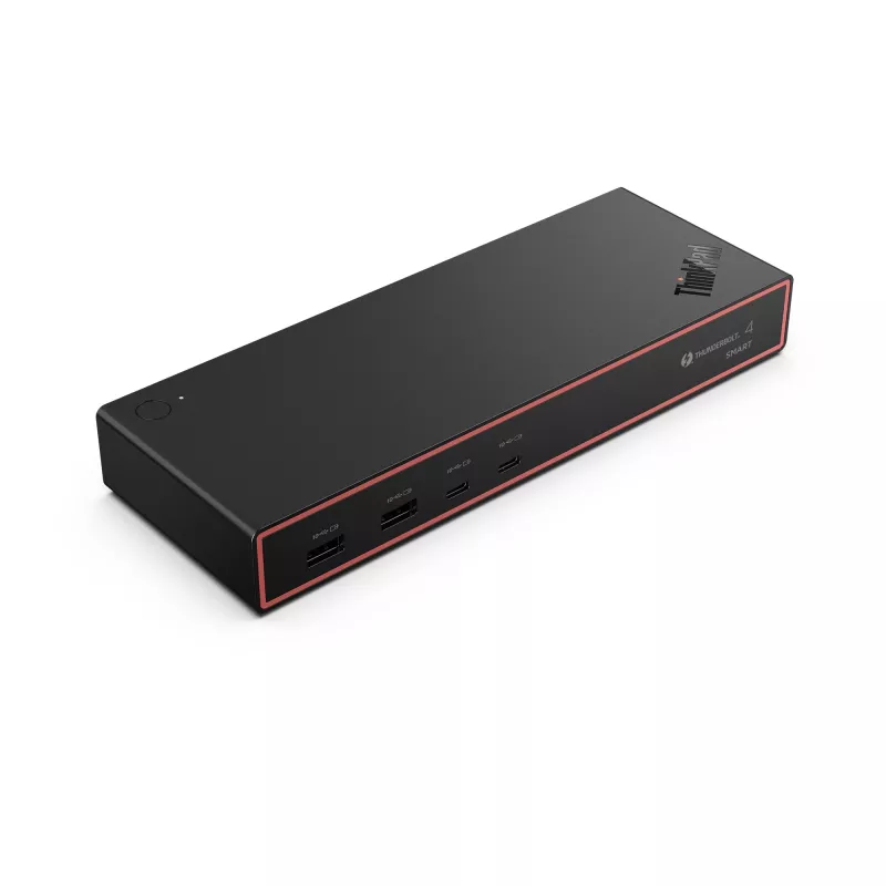 Lenovo ThinkPad Thunderbolt 4 Smart Dock Gen2 7500 vadu dokstacija, melna, 100W barošana, 2500Mbit/s