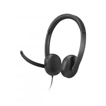 Lenovo VoIP Headset 5000 vadu austiņas ar mikrofona kātu, USB-C, melnas