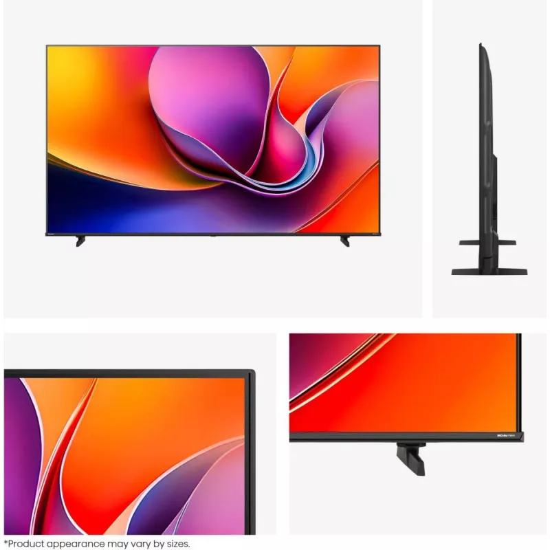 Hisense 65A6Q televizors 165,1 cm (65 collas) 4K Ultra HD Smart TV Wi-Fi Melns 330 cd/m²