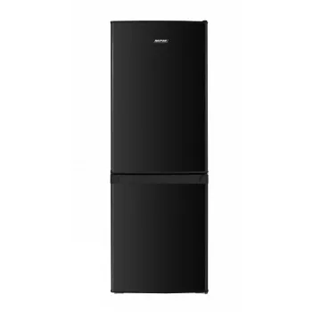 Ledusskapis ar saldētavu MPM MPM-182-KB-39, brīvstāvošs, 182 L (121 L ledusskapis / 52 L saldētava), melns, apakšējā saldētava, pārkaramās durvis