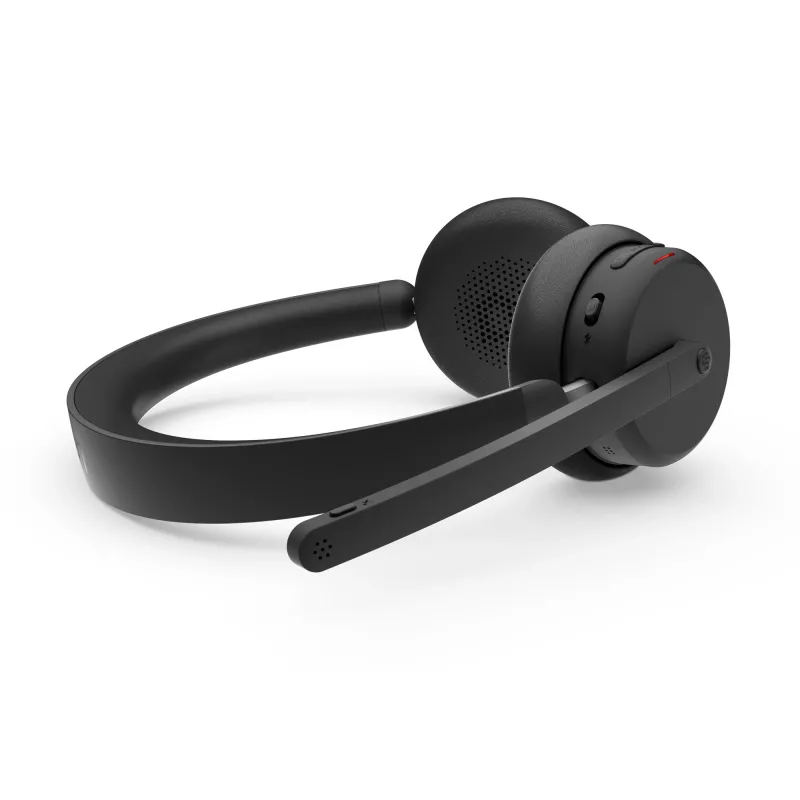 Lenovo 6550 Bezvadu austiņas ar trokšņu slāpēšanu, Microsoft Teams, USB-C, Bluetooth, Melnas