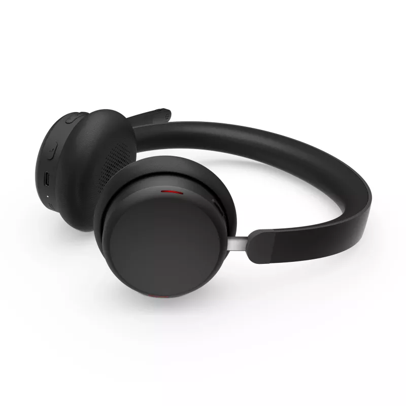 Lenovo 6550 Bezvadu austiņas ar trokšņu slāpēšanu, Microsoft Teams, USB-C, Bluetooth, Melnas