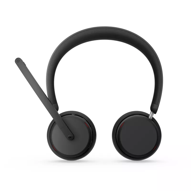Lenovo 6550 Bezvadu austiņas ar trokšņu slāpēšanu, Microsoft Teams, USB-C, Bluetooth, Melnas