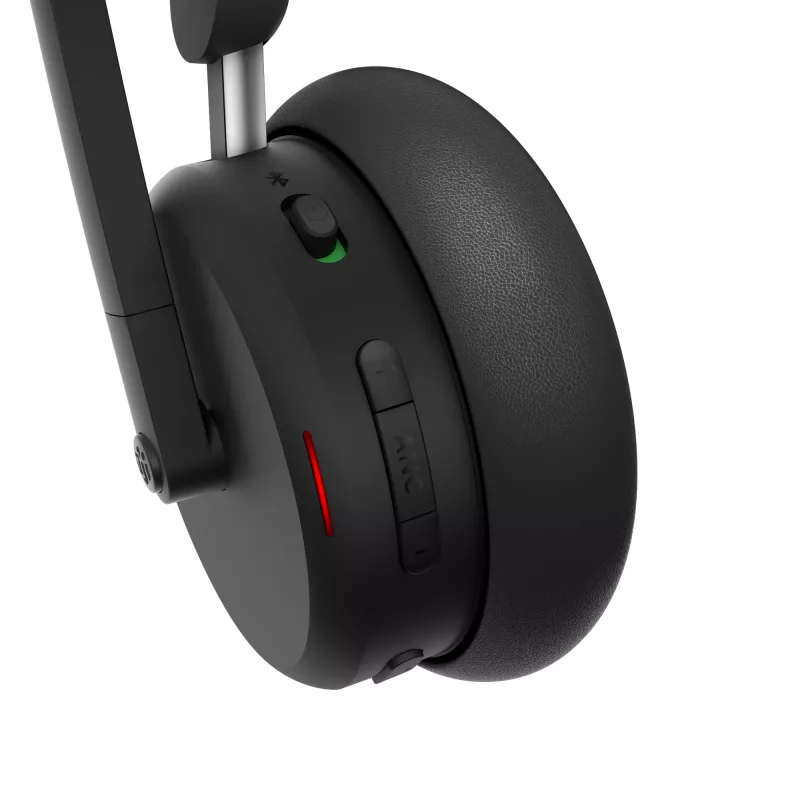 Lenovo 6550 Bezvadu austiņas ar trokšņu slāpēšanu, Microsoft Teams, USB-C, Bluetooth, Melnas