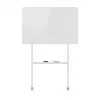 Balta tāfele ergo office ER-306, sausās dzēšanas, vienpusēja, horizontāla, 1190×790 mm, brīvi stāvoša tērauda ar ritentiņiem, magnētiska