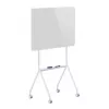 Balta tāfele ergo office ER-306, sausās dzēšanas, vienpusēja, horizontāla, 1190×790 mm, brīvi stāvoša tērauda ar ritentiņiem, magnētiska