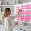 Balta tāfele ergo office ER-306, sausās dzēšanas, vienpusēja, horizontāla, 1190×790 mm, brīvi stāvoša tērauda ar ritentiņiem, magnētiska