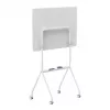 Balta tāfele ergo office ER-306, sausās dzēšanas, vienpusēja, horizontāla, 1190×790 mm, brīvi stāvoša tērauda ar ritentiņiem, magnētiska