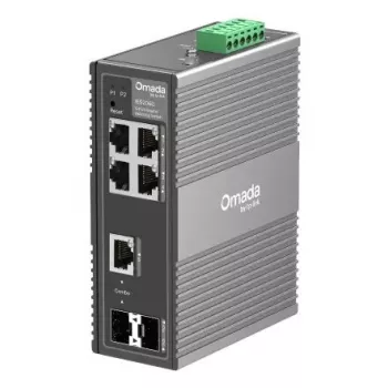 TP-Link Omada IES206G pārvaldāms Gigabit Ethernet slēdzis (10/100/1000) Melns
